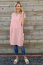 Hayle Button Linen Tunic Pink