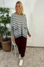 Gigi Stripe Knitted Jumper Grey