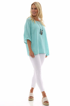 Anya Necklace Cotton Top Mint