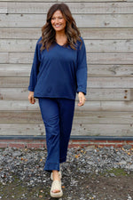 Briony Cotton Top Navy Navy - Briony Cotton Top Navy