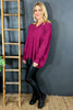 Charee V-Neck Jumper Berry