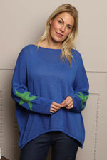 Alfano Cotton Star Knit Jumper Cobalt Cobalt - Alfano Cotton Star Knit Jumper Cobalt