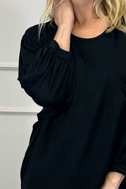 Hilma Pocket Top Black - Image 3