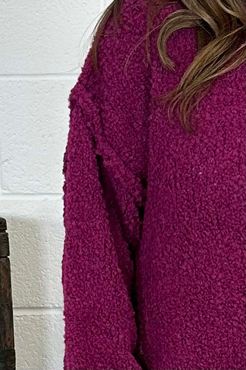 Prue Seam Detail Jumper Berry - Image 3