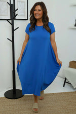 Sariah Short Sleeve Dress Cobalt Cobalt - Sariah Short Sleeve Dress Cobalt
