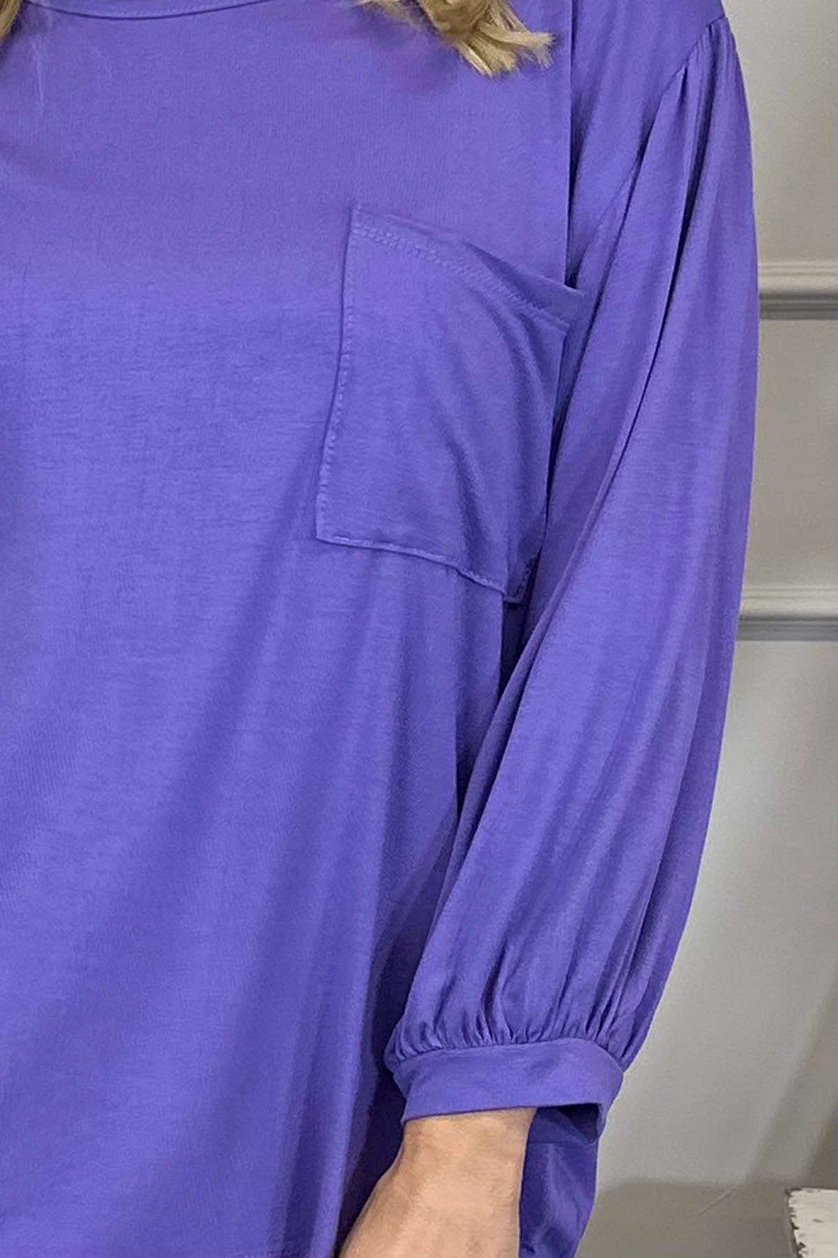 Hilma Pocket Top Purple