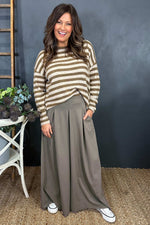 Trish Wide Leg Trousers Mocha Mocha - Trish Wide Leg Trousers Mocha