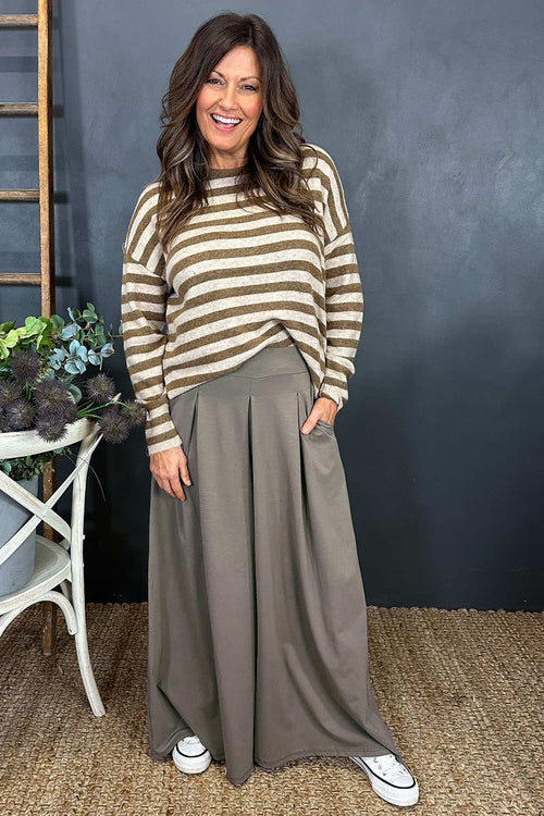 Trish Wide Leg Trousers Mocha