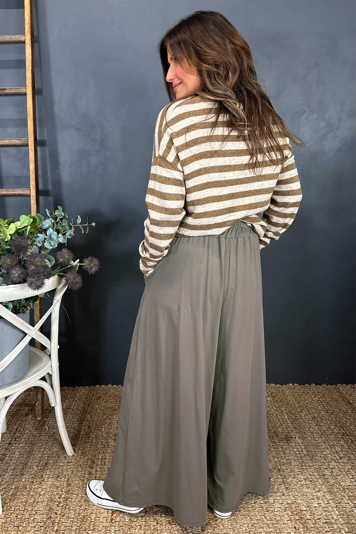 Trish Wide Leg Trousers Mocha