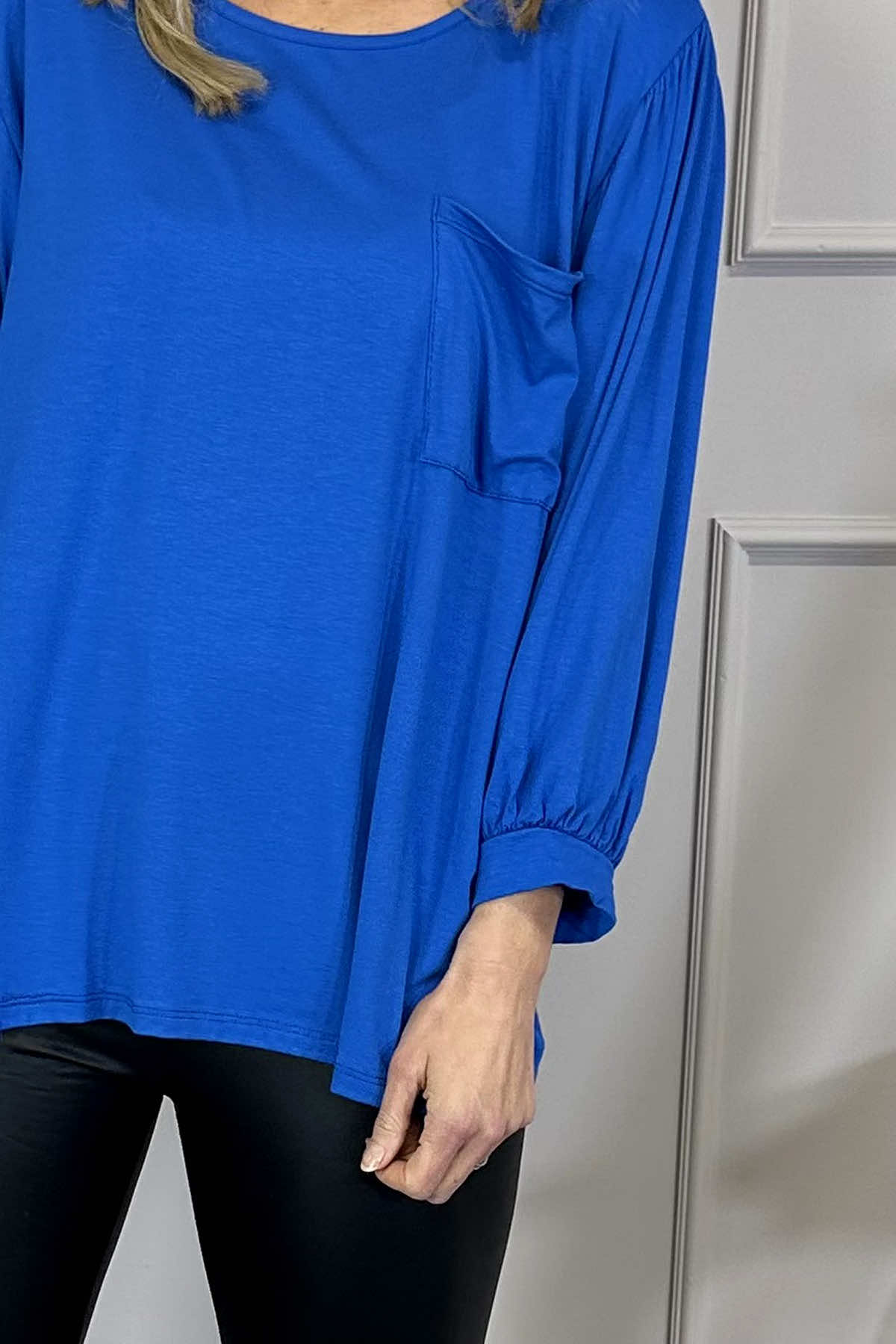 Hilma Pocket Top Cobalt