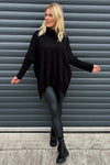 Rachel Polo Neck Knitted Jumper Black