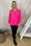 Hilma Pocket Top Fuchsia