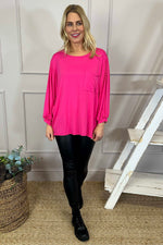 Hilma Pocket Top Fuchsia Fuchsia - Hilma Pocket Top Fuchsia