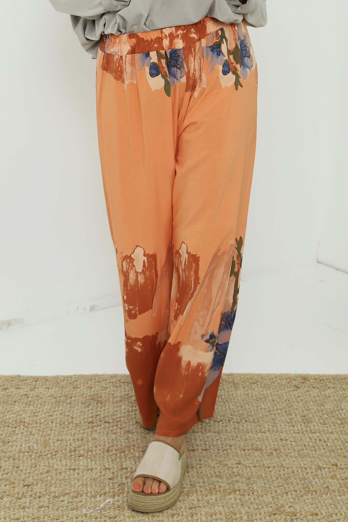 Aksana Wide Leg Trousers Orange