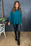 Bettina Hooded Top Teal