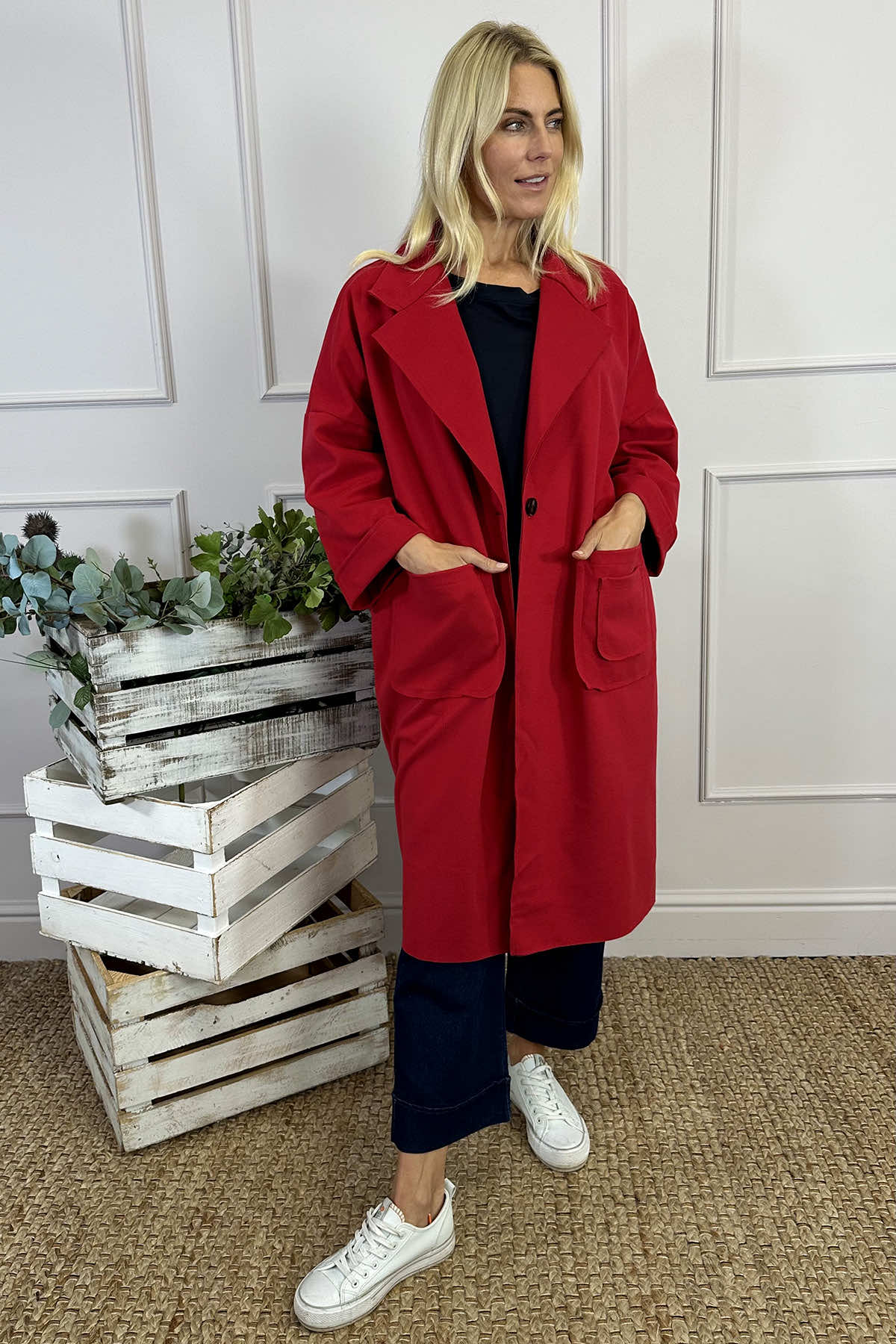 Sloane Coat Red