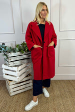 Sloane Coat Red Red - Sloane Coat Red