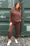 Lesley Button Top Cocoa