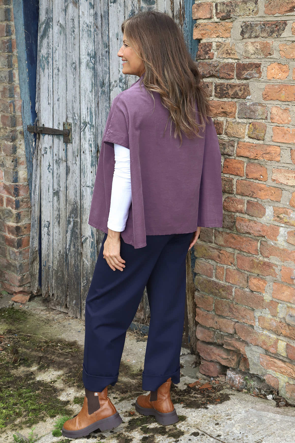 Sabella Needlecord Shirt Purple