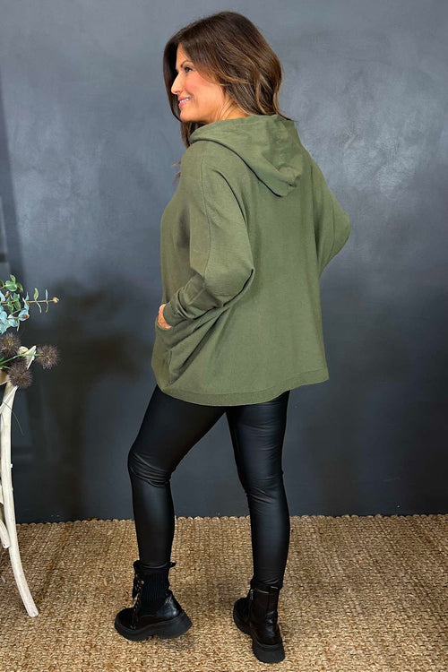 Bettina Hooded Top Khaki - Image 4