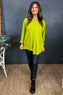 Brandina Seam Detail Cotton Top Green