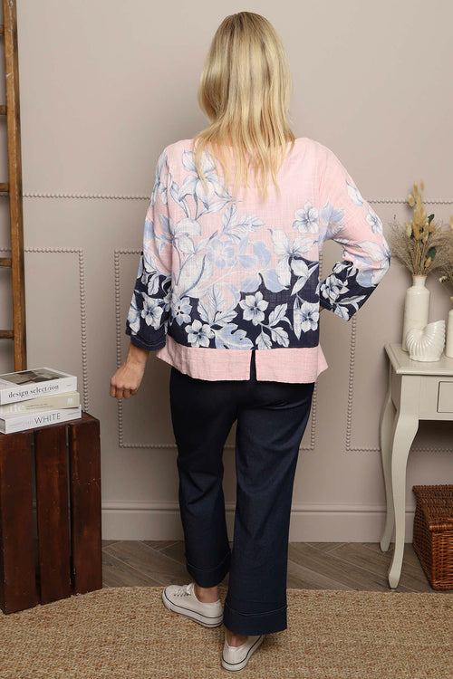 Paitlyn Print Cotton Top Pink - Image 4