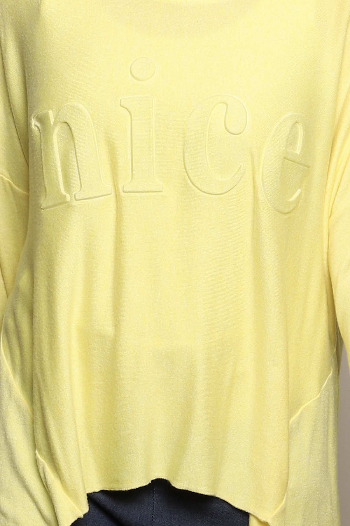 Nice Knit Top Yellow