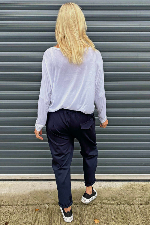 Jette Trousers Navy - Image 4