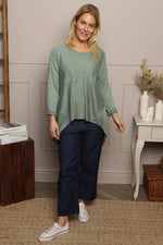 Nice Knit Top Khaki Khaki - Nice Knit Top Khaki