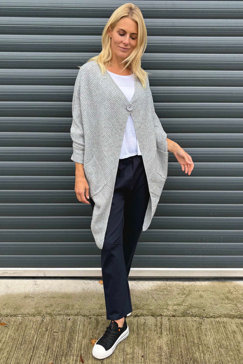 Evelina Knitted Cardigan Grey