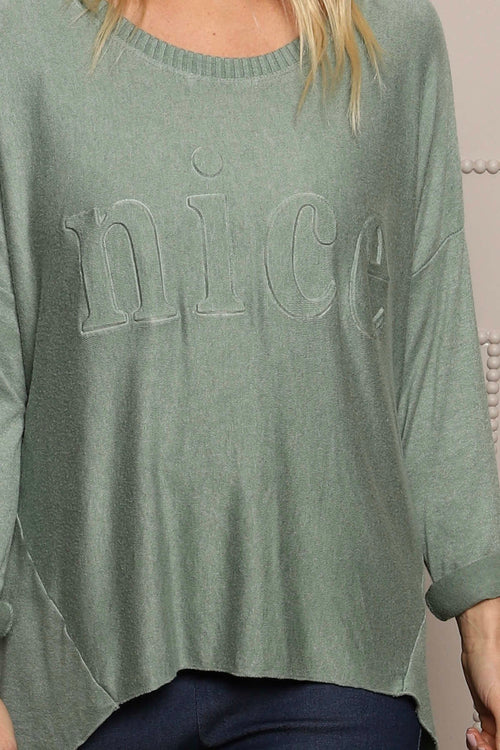 Nice Knit Top Khaki - Image 3