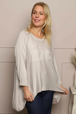 Nice Knit Top Stone Stone - Nice Knit Top Stone