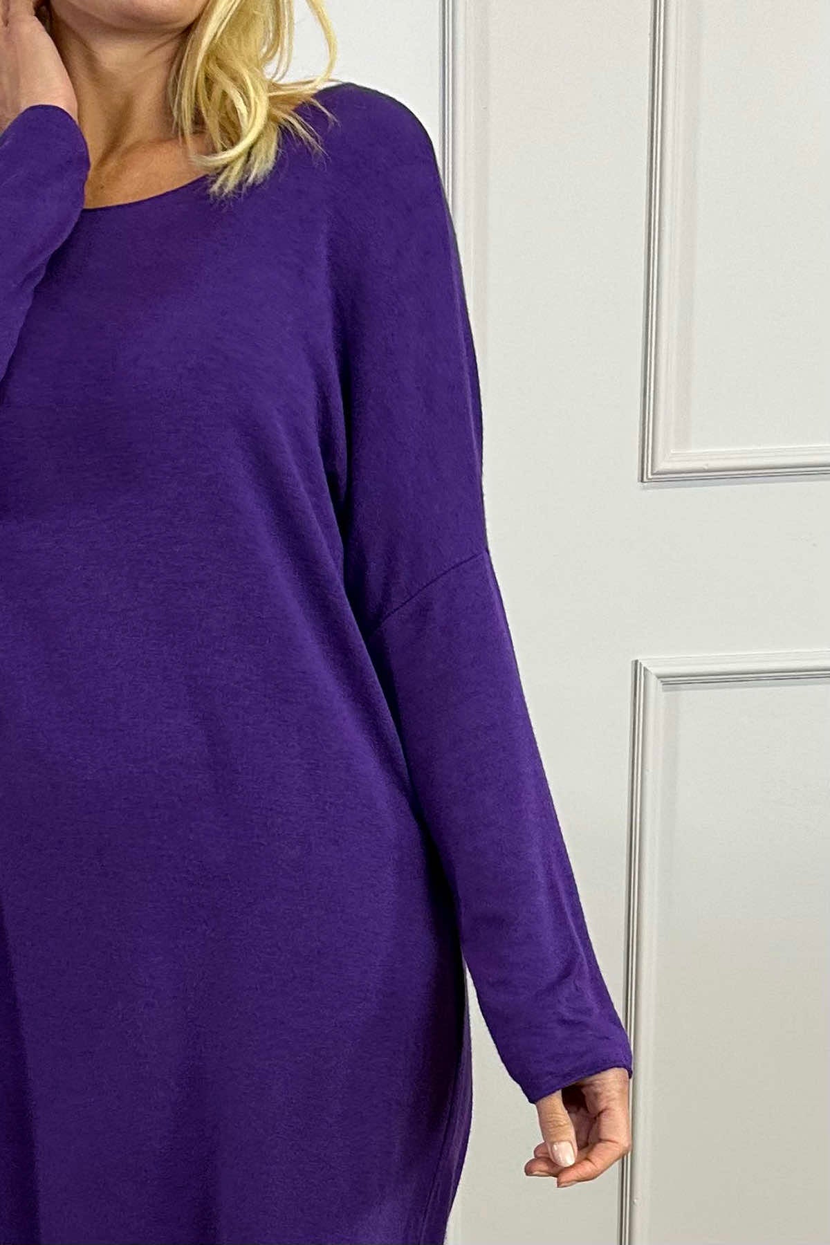 Maggie Knitted Tunic Purple