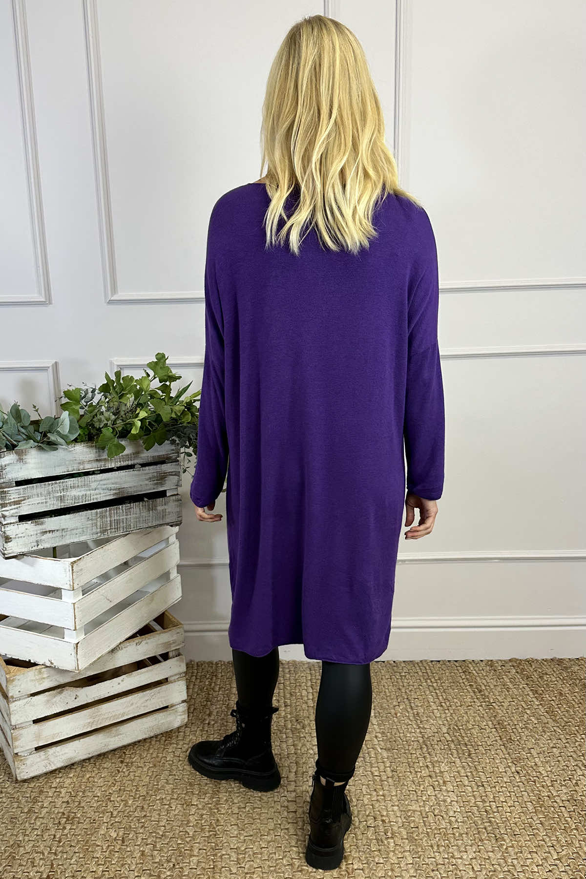 Maggie Knitted Tunic Purple