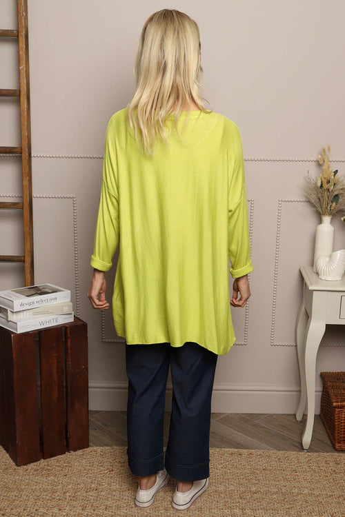 Nice Knit Top Lime - Image 4