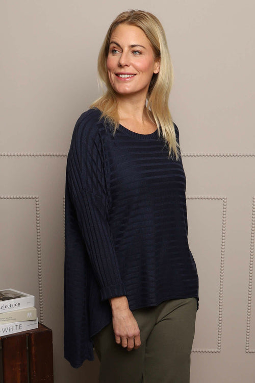 Allissa Knit Top Navy - Image 2