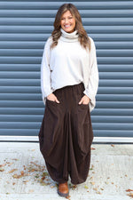 Orla Needlecord Parachute Skirt Cocoa Cocoa - Orla Needlecord Parachute Skirt Cocoa