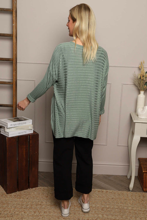 Allissa Knit Top Khaki - Image 4