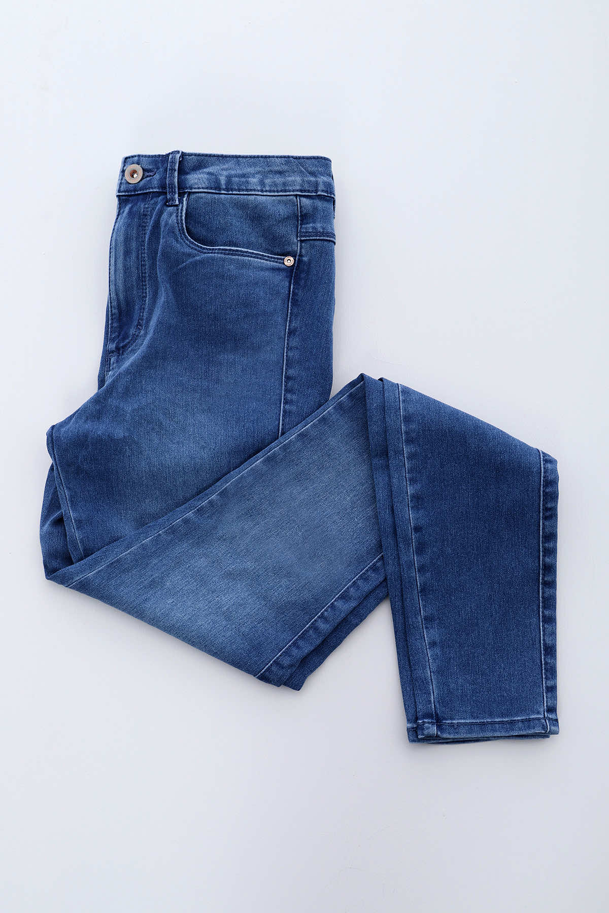Only High Waist Skinny Jeans Mid Denim