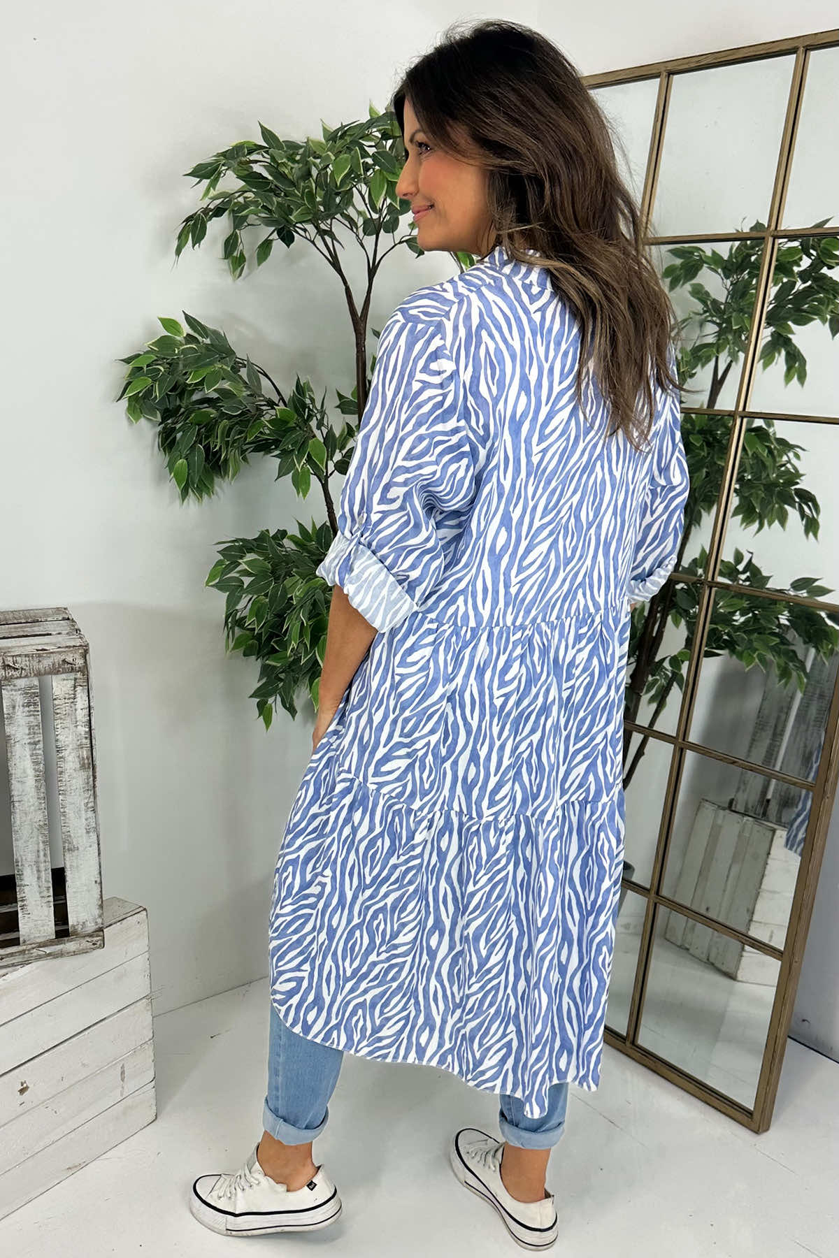 Tinsley Print Dress Blue