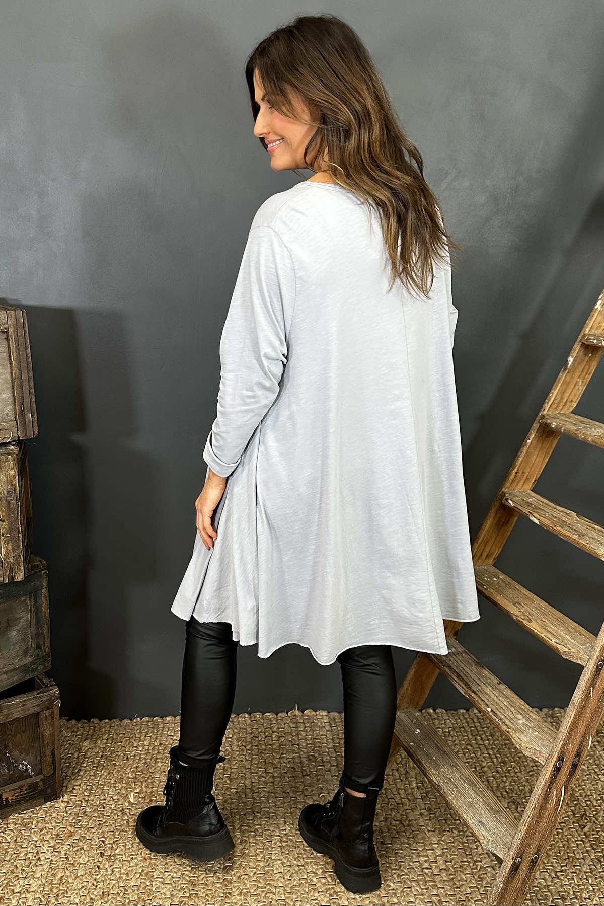 Portofino Cotton Tunic Grey