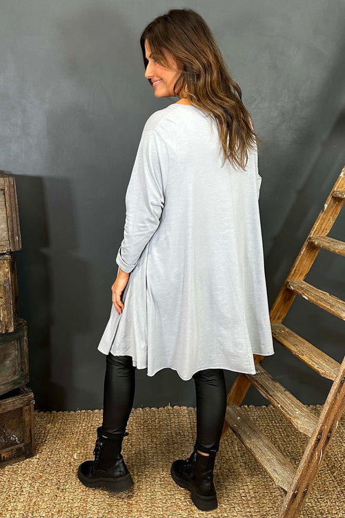 Portofino Cotton Tunic Grey - Image 4