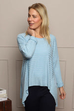 Allissa Knit Top Light Blue Light Blue - Allissa Knit Top Light Blue