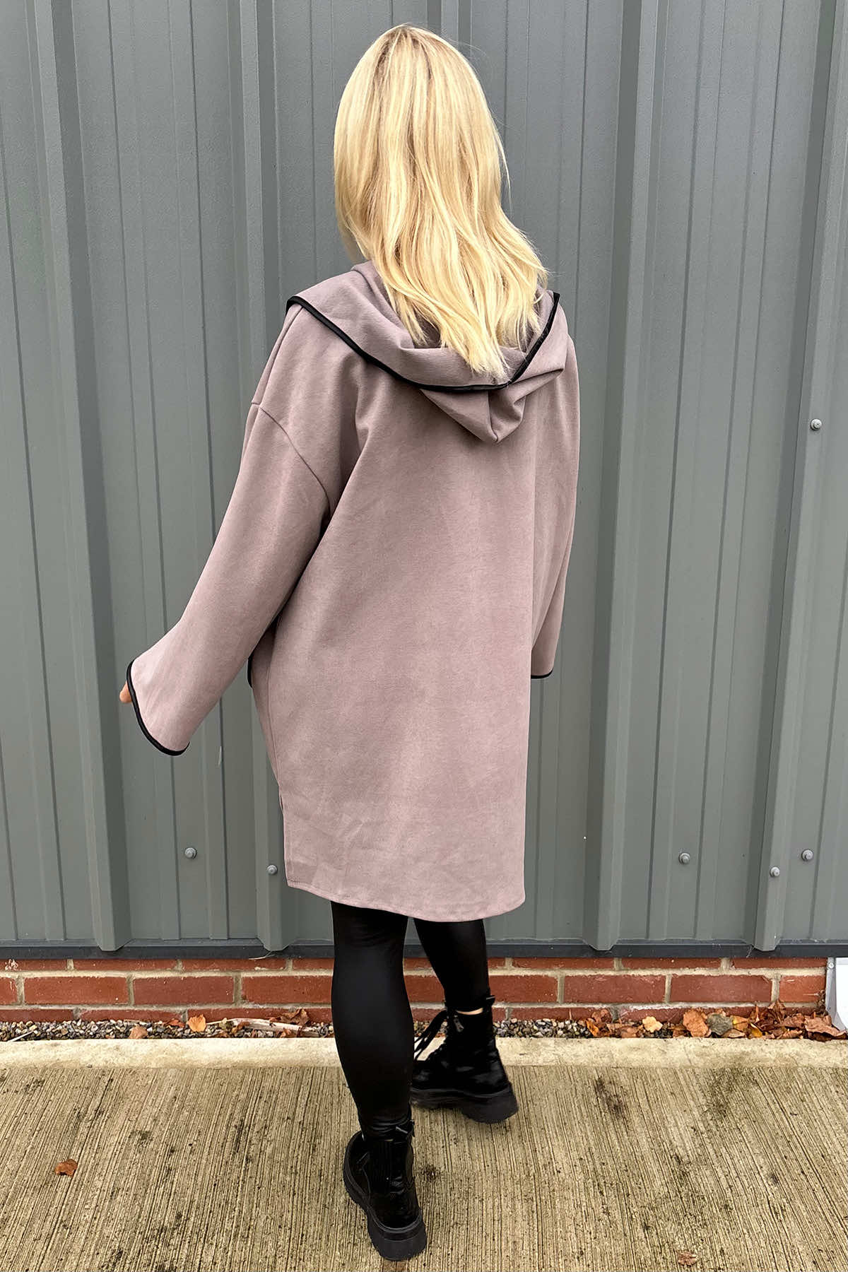 Dakota Trim Coat Mocha