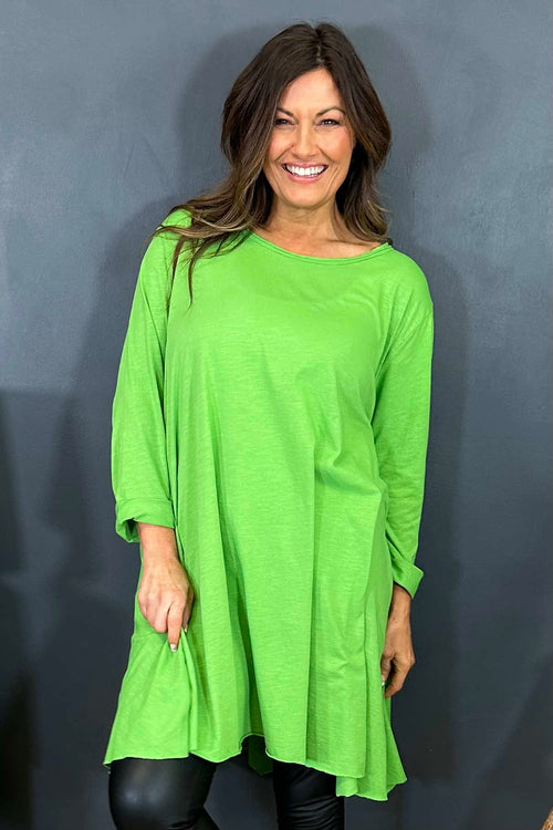 Portofino Cotton Tunic Green - Image 3