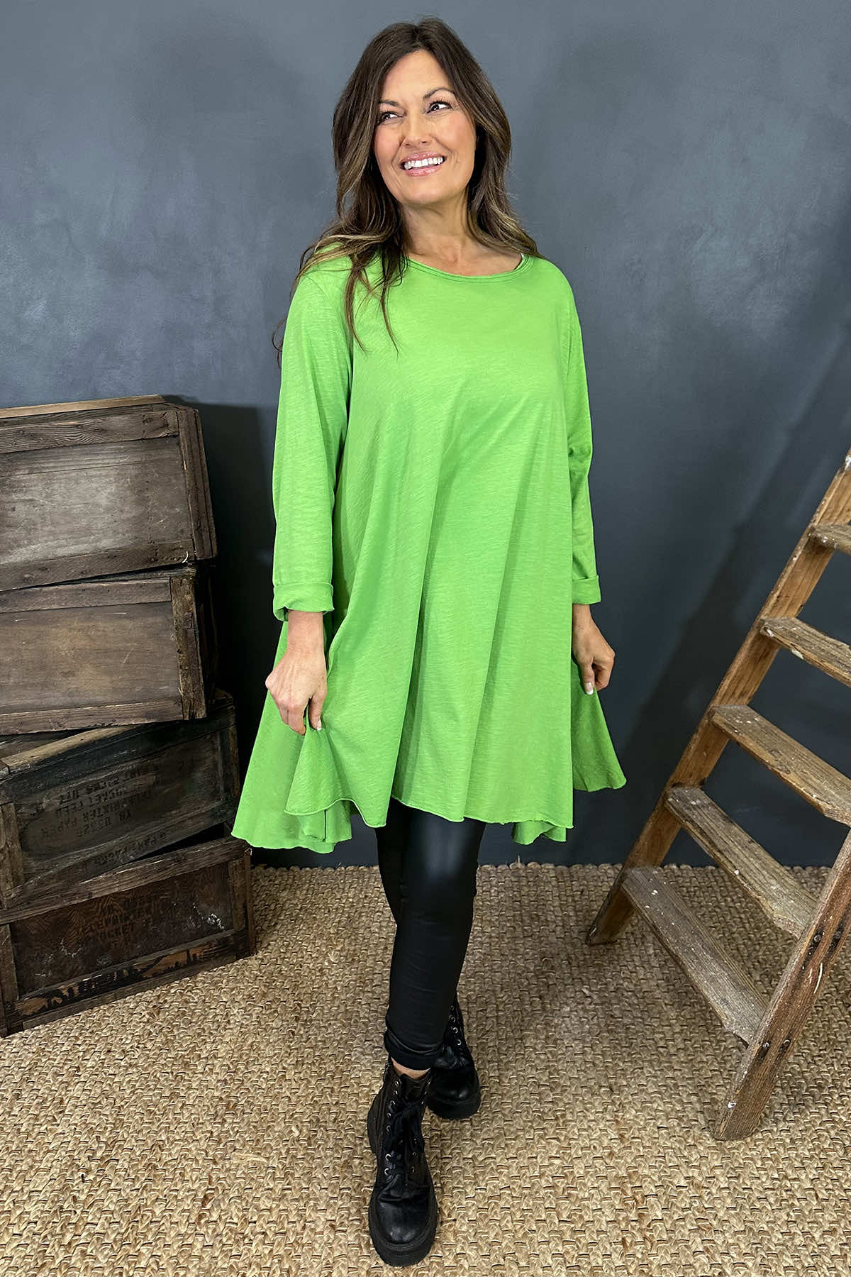 Portofino Cotton Tunic Green