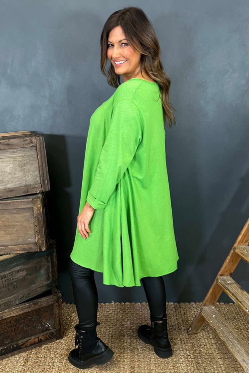 Portofino Cotton Tunic Green - Image 4