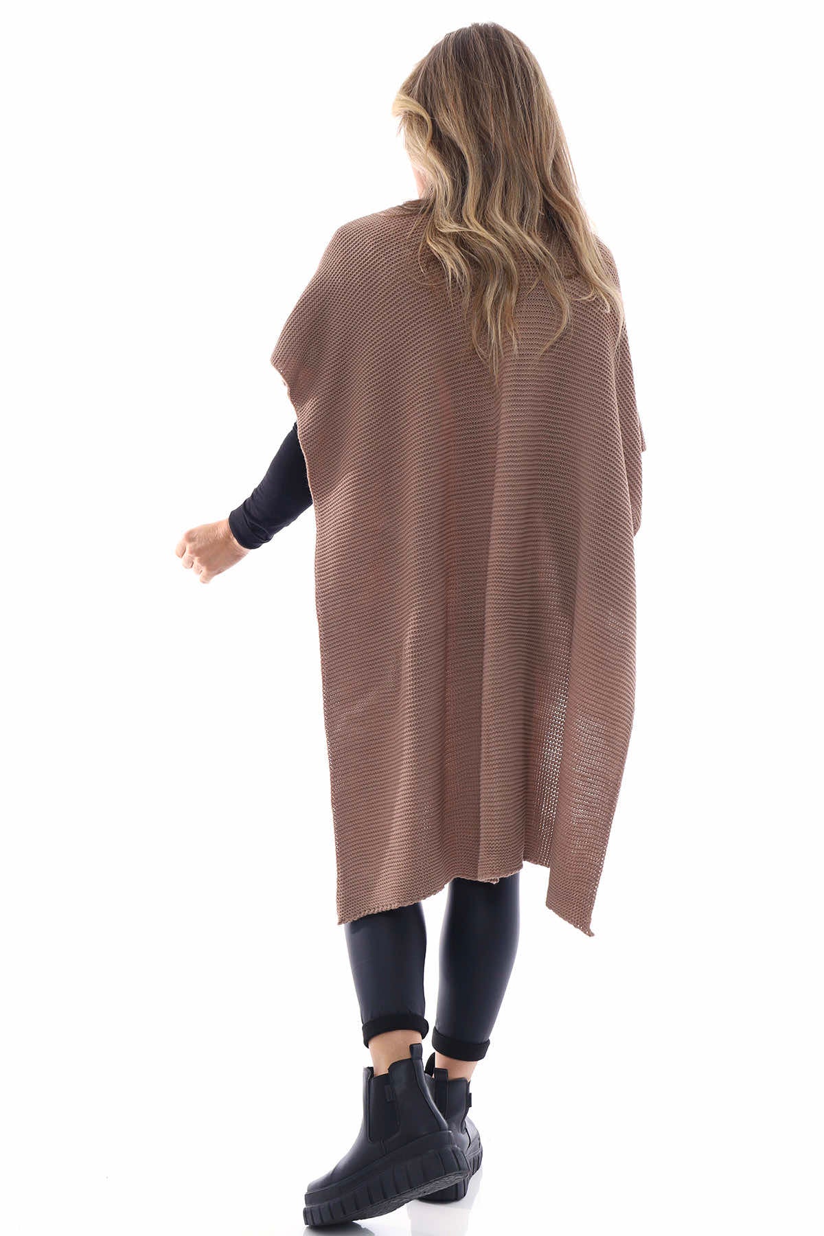 Eilidh-Rose Knitted Cape Nutmeg