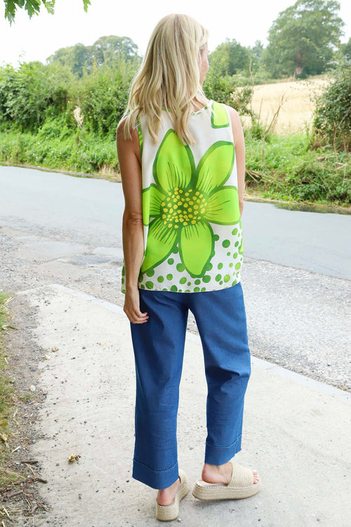 Bette Floral Vest Green - Image 4