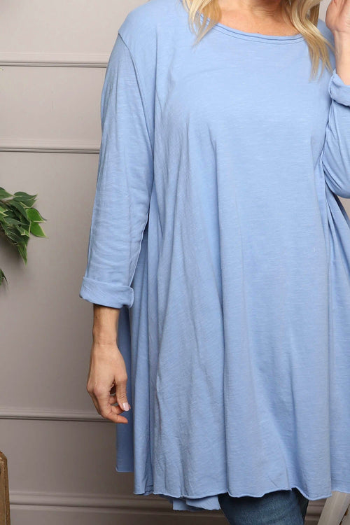Portofino Cotton Tunic Blue - Image 2